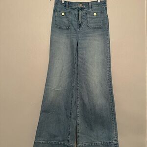 J.Crew High-rise Sailor denim trouser